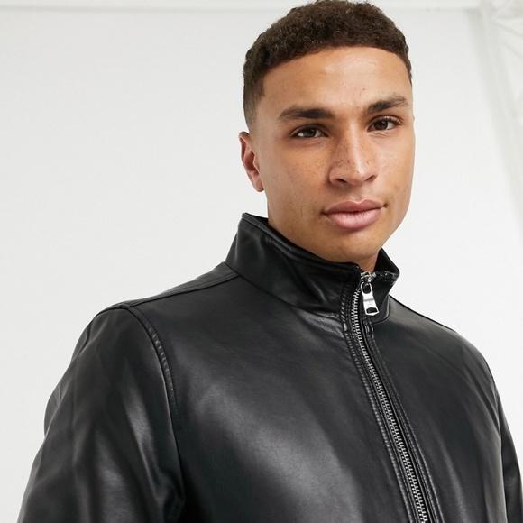 Calvin Klein Other - CALVIN KLEIN Faux Leather Lightweight Jacket